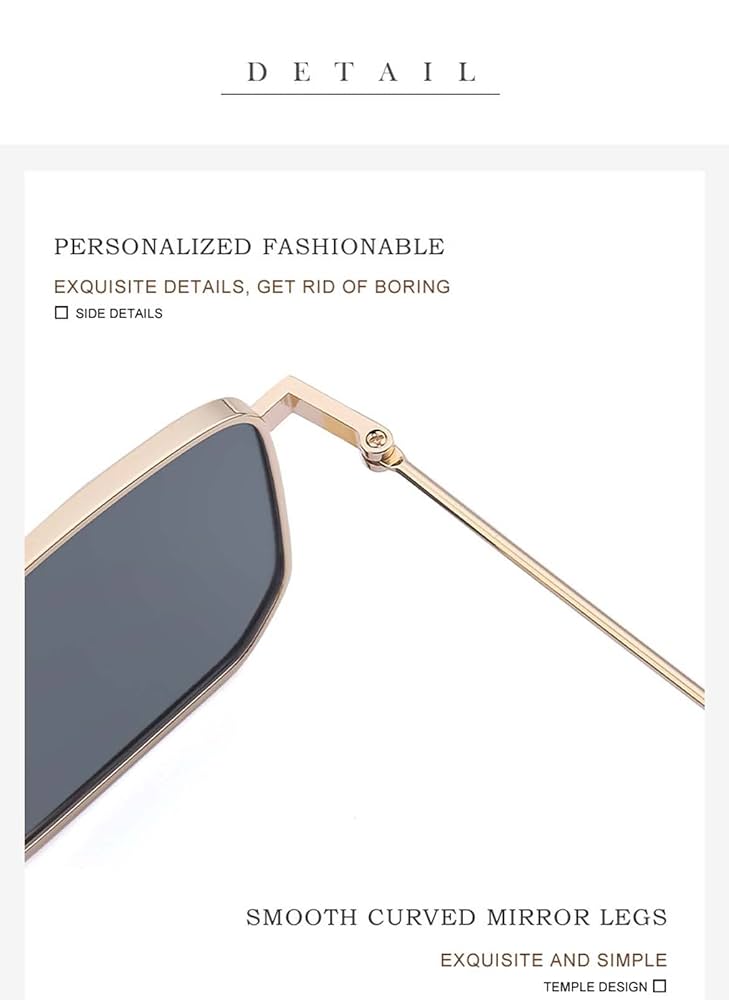 Amazon.com: XINXIN Square Punk Men's Sunglasses Outdoor